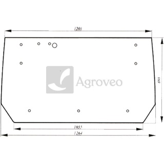 Szyba tylna 65753369005 53369005