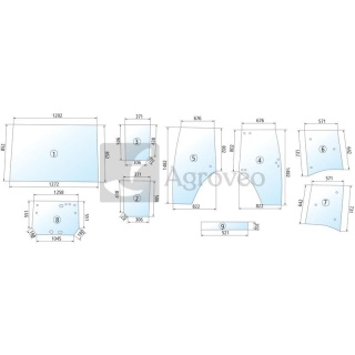 Szyba tylna 65753369005 53369005