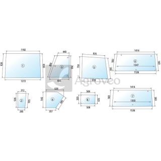 Szyba tylna 65759117988 5911 7988