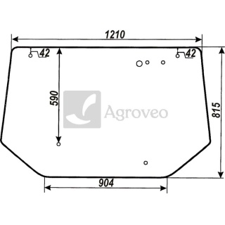 Szyba tylna górna 65710368021 10368021