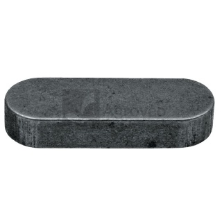 Wpust zaokrąglony wałka koła atakującego pełny 16x10x45 mm 65654260313 54.26.031.3