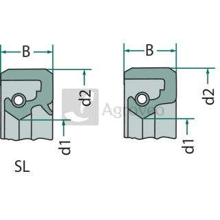 Pierścień uszczelniacz dwuwargowy Simmering 110x130x13 mm MF Ursus 89002902 65689002902