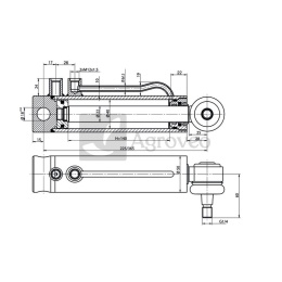 Siłownik hydrauliczny 6567009031M91 7009 031 M91