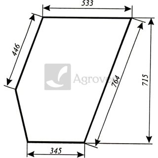 Szyba drzwi dolna 65680368134 80368134