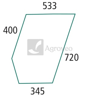Szyba drzwi dolna prawa i lewa Ursus C-385 i pochodne 83368134
