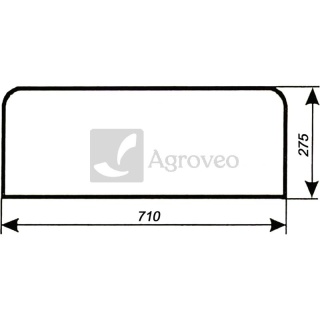 Szyba tylna dolna 65680368141 80368141