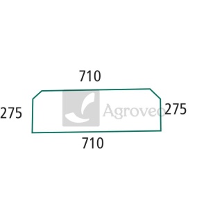 Szyba tylna dolna 65680368141 80368141