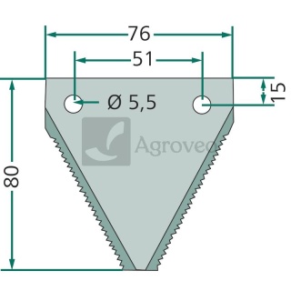 Nożyk kosy 687506000001 5060/00-001/0