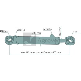Siłownik hydrauliczny 689C503405215 C5025220001, 02082591, C50-2520001-18, C50252000118