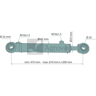 Siłownik hydrauliczny 689C503405215 C5025220001, 02082591, C50-2520001-18, C50252000118