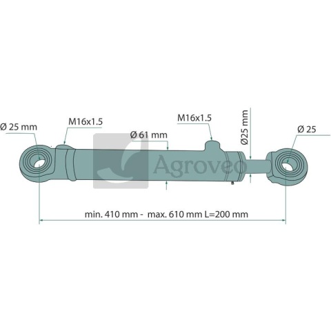 Siłownik hydrauliczny 689C503405215 C5025220001, 02082591, C50-2520001-18, C50252000118 Siłownik hydrauliczny 689C503405215 C5025220001, 02082591, C50-2520001-18, C50252000118