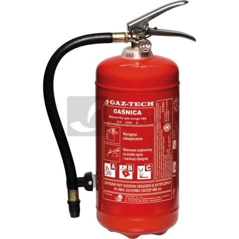 Gaśnica proszkowa 627GAS4 GP - 4 X / ABC Gaśnica proszkowa 627GAS4 GP - 4 X / ABC
