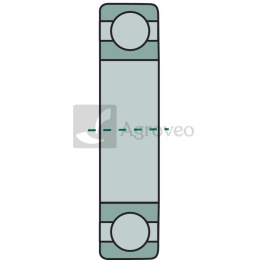 Łożysko 6204 ZZ 62762042ZR 6204 ZZ