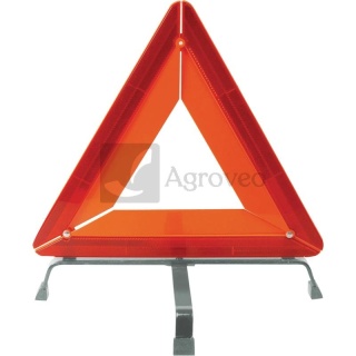 Trójkąt ostrzegawczy czerwony do samochodu ciężarówki 435x435x435 mm RED1C1