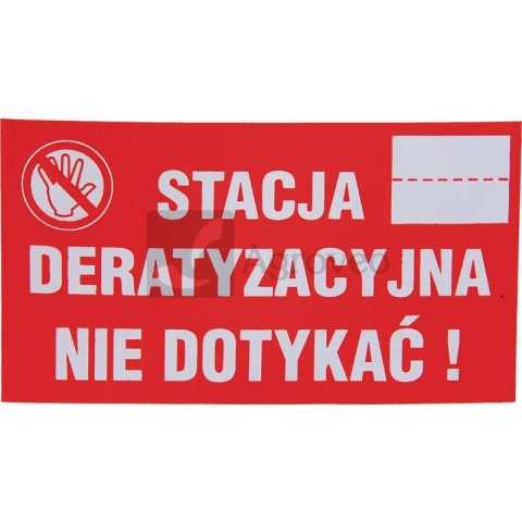 Naklejka na stację deratyzacyjną 648BESTN1
