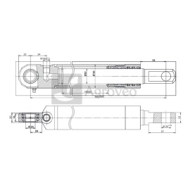 Siłownik hydrauliczny 687SMN232200 SN.2E*32*200 B, 5040/99-517/0