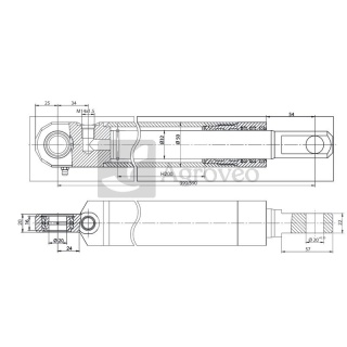 Siłownik hydrauliczny 687SMN232200 SN.2E*32*200 B, 5040/99-517/0