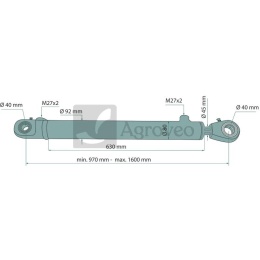 Siłownik hydrauliczny 6797214090021 CJ2F*80/45*630 DGZx0x0
