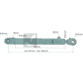 Siłownik hydrauliczny 6797214090021 CJ2F*80/45*630 DGZx0x0