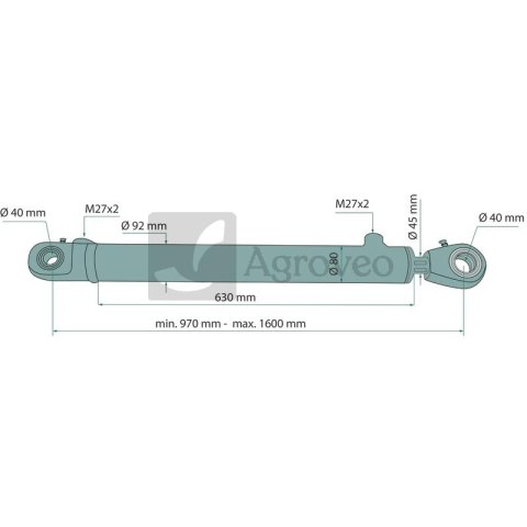Siłownik hydrauliczny 6797214090021 CJ2F*80/45*630 DGZx0x0 Siłownik hydrauliczny 6797214090021 CJ2F*80/45*630 DGZx0x0