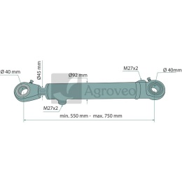 Siłownik hydrauliczny 6797214095071 F214/09/507/1, CJ2F*80/45*200 ZN UE2-80W