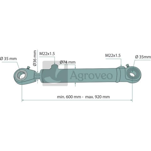 Siłownik hydrauliczny 6797274035030 CJ*2F63/36*320Z Siłownik hydrauliczny 6797274035030 CJ*2F63/36*320Z