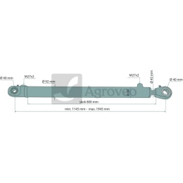 Siłownik hydrauliczny 679CJ2F8045800 CJ2*F80/45*800 DGz