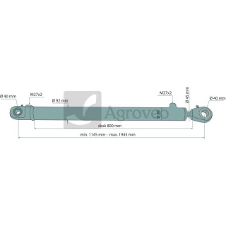 Siłownik hydrauliczny 679CJ2F8045800 CJ2*F80/45*800 DGz