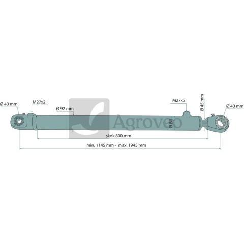 Siłownik hydrauliczny 679CJ2F8045800 CJ2*F80/45*800 DGz Siłownik hydrauliczny 679CJ2F8045800 CJ2*F80/45*800 DGz