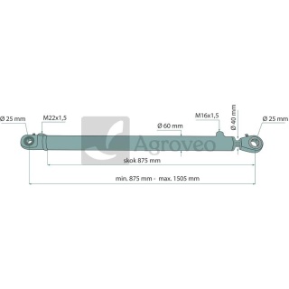 Siłownik nurnikowy jedno. działania 6797210120050 CN2F-16*40*630 Z UE-2-40W