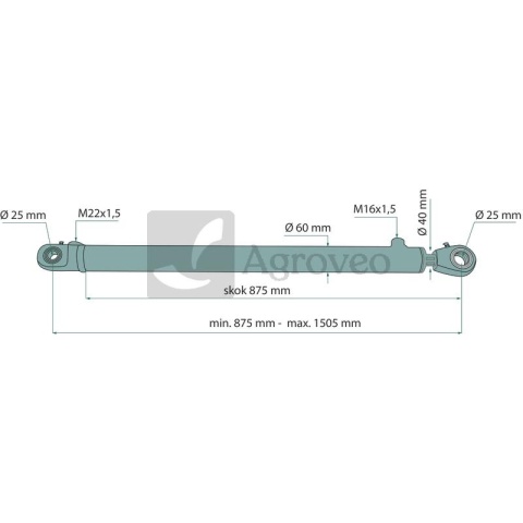 Siłownik nurnikowy jedno. działania 6797210120050 CN2F-16*40*630 Z UE-2-40W Siłownik nurnikowy jedno. działania 6797210120050 CN2F-16*40*630 Z UE-2-40W