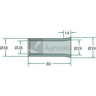 Tulejka 67943018100-9F 43018100-9F