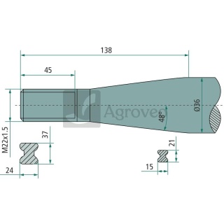 Ząb 67943018681F 43018681F