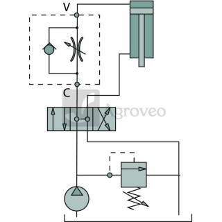 Zawór dławiąco-zwrotny VRFU 90° 66785036002 85036002
