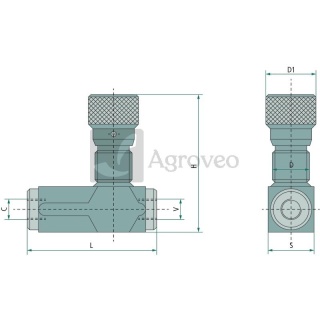Zawór dławiąco-zwrotny VRFU 90° 66785036003 85036003