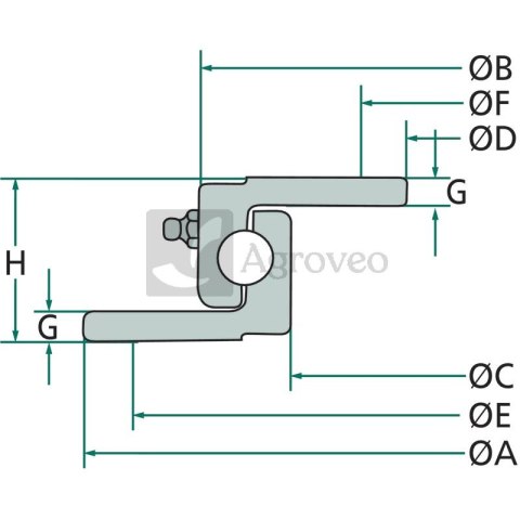 Obrotnica 699OUP110 OUP-110 / OB1 N110 / U01 P110 Obrotnica 699OUP110 OUP-110 / OB1 N110 / U01 P110