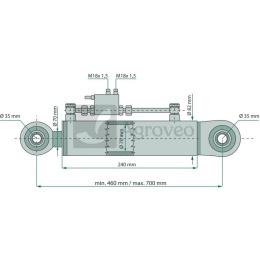 Siłownik hydrauliczny 667SMT2704024500 SMT2AM.70.40.240-00