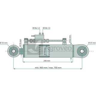 Siłownik hydrauliczny 667SMT2704024500 SMT2AM.70.40.240-00