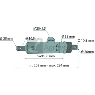 Siłownik hydrauliczny 691SMN12086 SMN.1.20*86