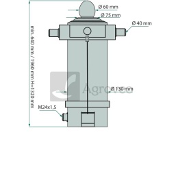 Siłownik hydrauliczny 6997005150002 650.016.50.00, CT-S158-757371320, 7005150002