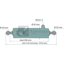 Siłownik hydrauliczny 699S1691660250 S169-16-60/2/50