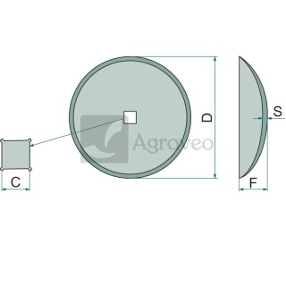 Talerz gładki 6911240040030 1240/04-003/0