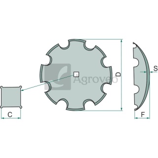 Talerz uzębiony 6911242050050 1242/05-005/0