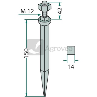 Ząb brony polowej 6911211010020 1211/01-002/0