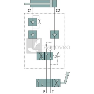 Zawór do pługów obracalnych VRAP-60/80 667VRAP6080 87002300