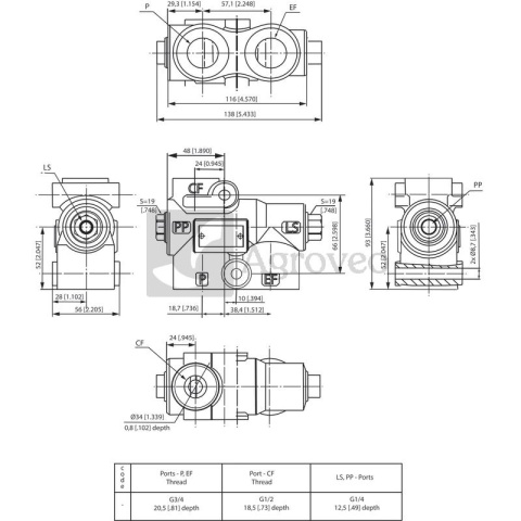 Zawór priorytetowy 667PRT1207 PRT 1207