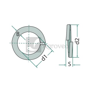 Pierścień sprężysty 487127 10 V