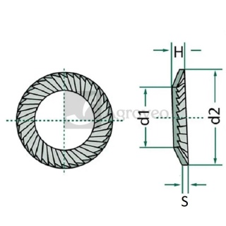 Podkładka blokująca 48788124 08X18X1