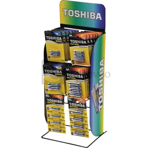 Regał z bateriami TOSHIBA Alkaline 693LR036BP24610T LR03.6 BP24610