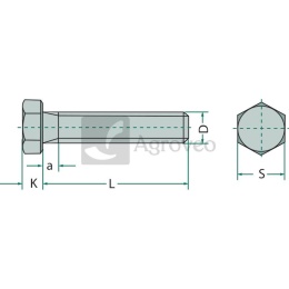 Śruba z łbem sześciokątnym M10x25 487933042